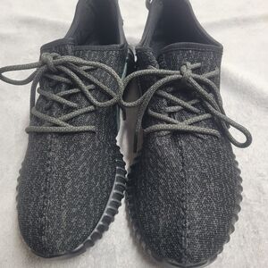Adidas Yeezy Stylish Black Knit Men's Shoes Size 11